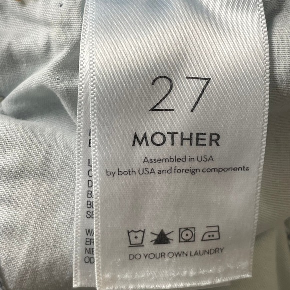 MOTHER The Hustler Ankle Fray Jeans Au Revoir Womens Sz 27 Flare Denim USA - Picture 9 of 14